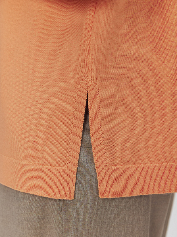 Джем кардиган (рубашка) трикотажный (св.оранжевый, 44-46)