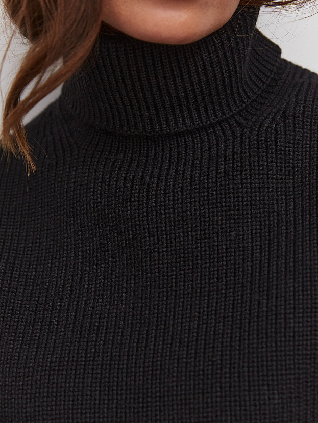 Катимо манишка трикотажная (черный)