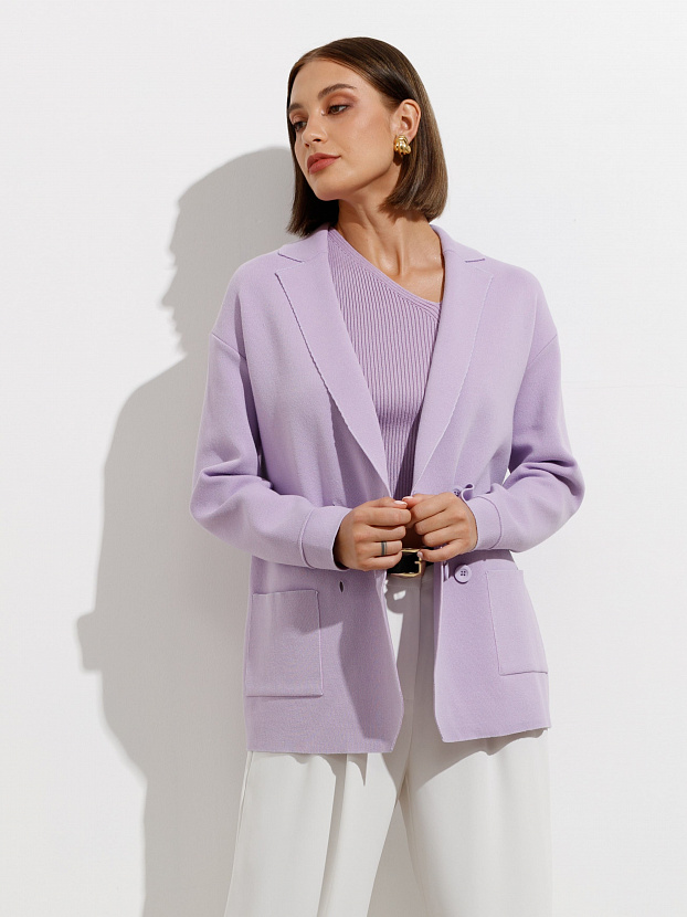 Монако пиджак трикотажный (лавандовый, 44-46)