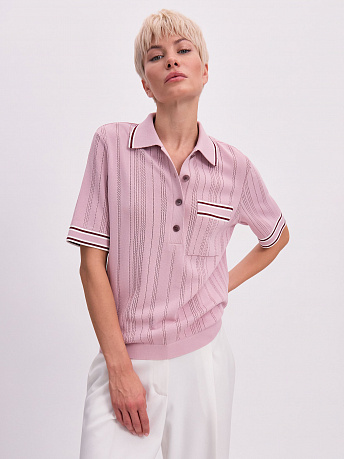 Футболка-поло с акцентными полосками Льюис