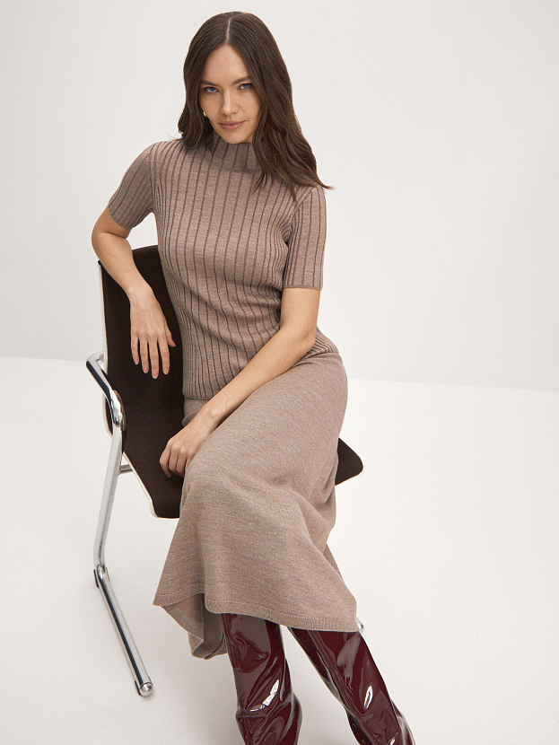 Дайси водолазка трикотажная (какао, 44-46)