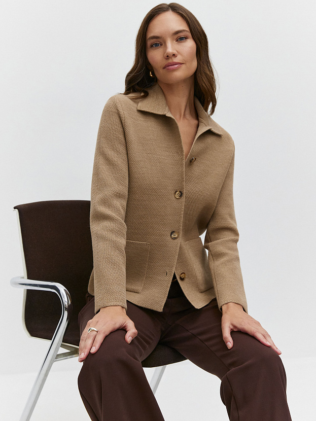 Аврора жакет трикотажный (св.бежевый, 44-46)