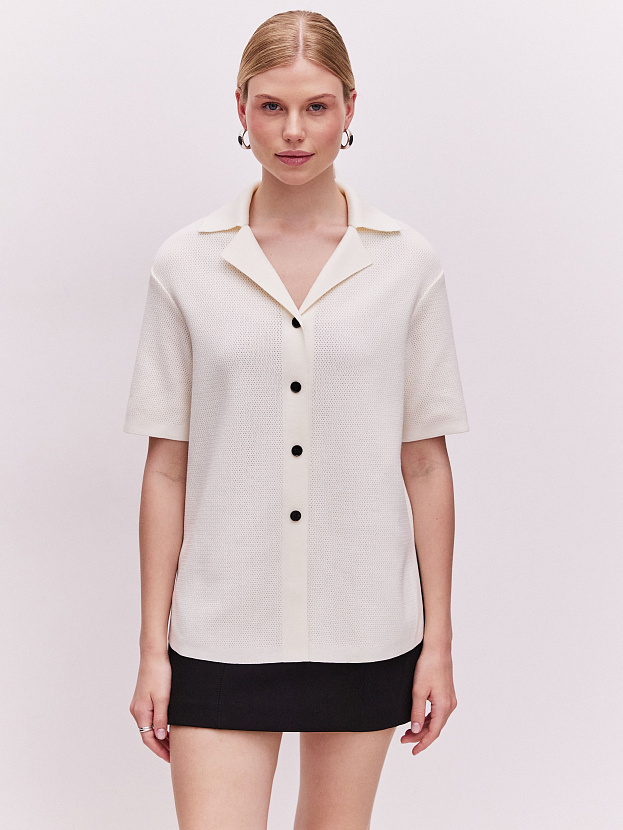 Эллада кардиган трикотажный (белый, 44-46)