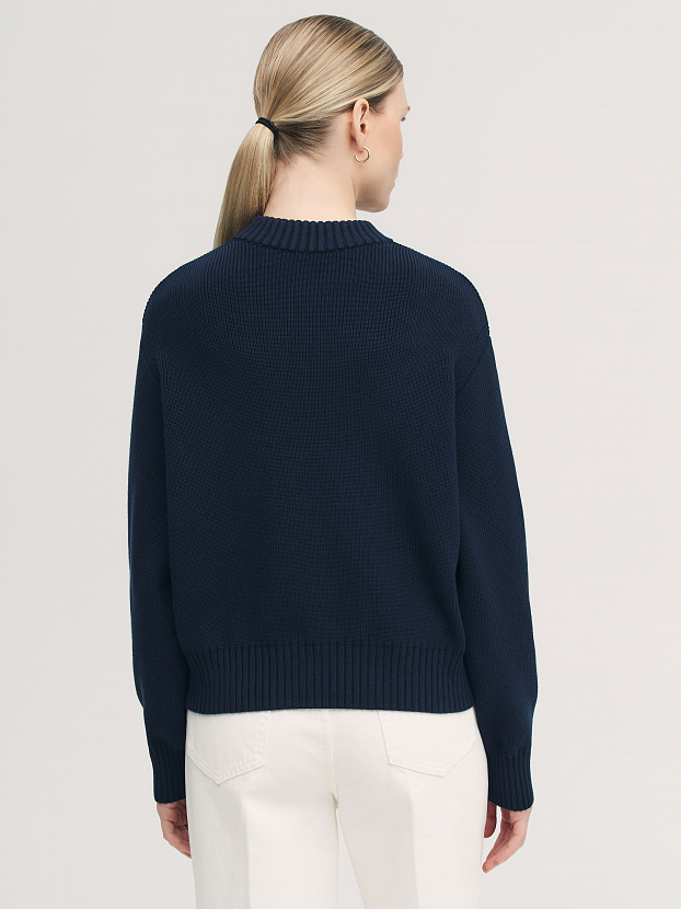 Честер джемпер (бомбер) трикотажный (т.синий, 44-46)