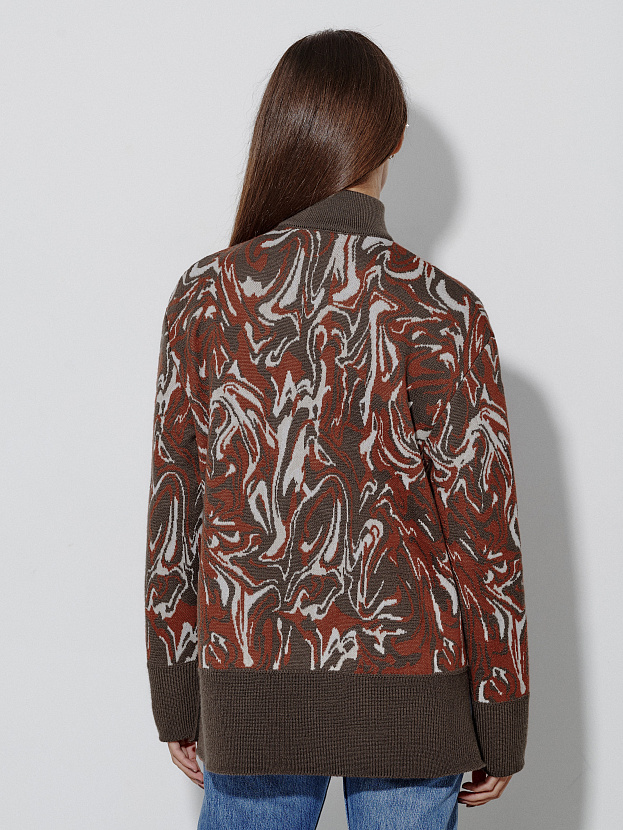 Грация джемпер трикотажный (кофейный, 44-46)