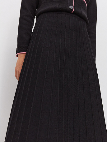 Плиссированная юбка из шерсти с вискозой Тахо
