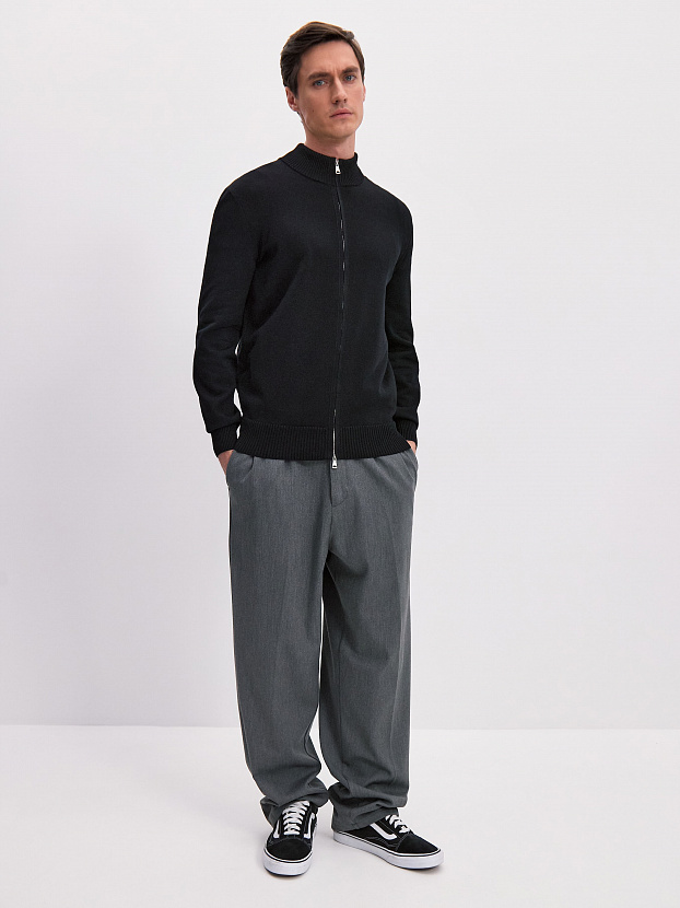 Ларго кардиган трикотажный (черный, 48/176-182)