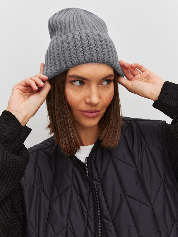 Лайт2 шапка трикотажная (мышино-серый, 56-58)