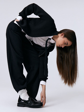 Бомбер из хлопка с воротником-стойкой Денвер