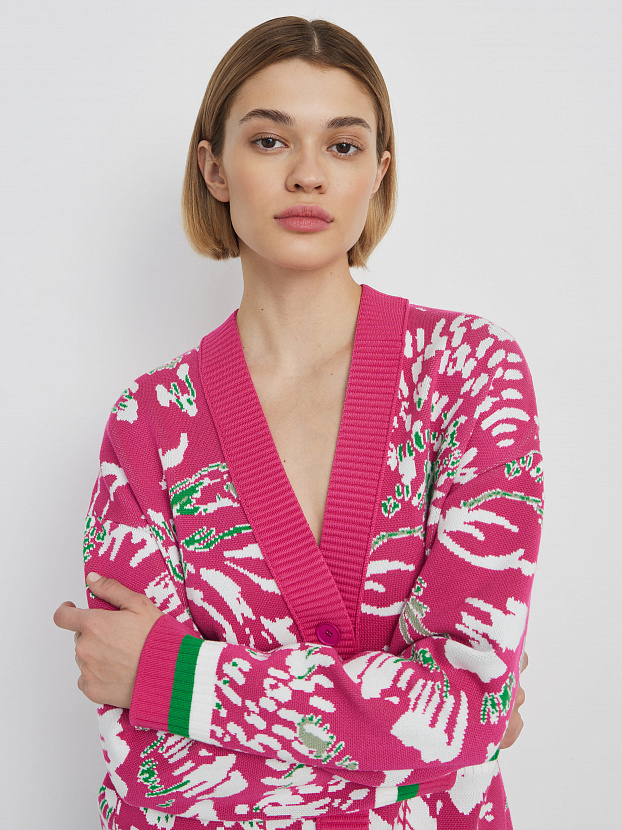 Гарда кардиган трикотажный (фуксия, 44-46)