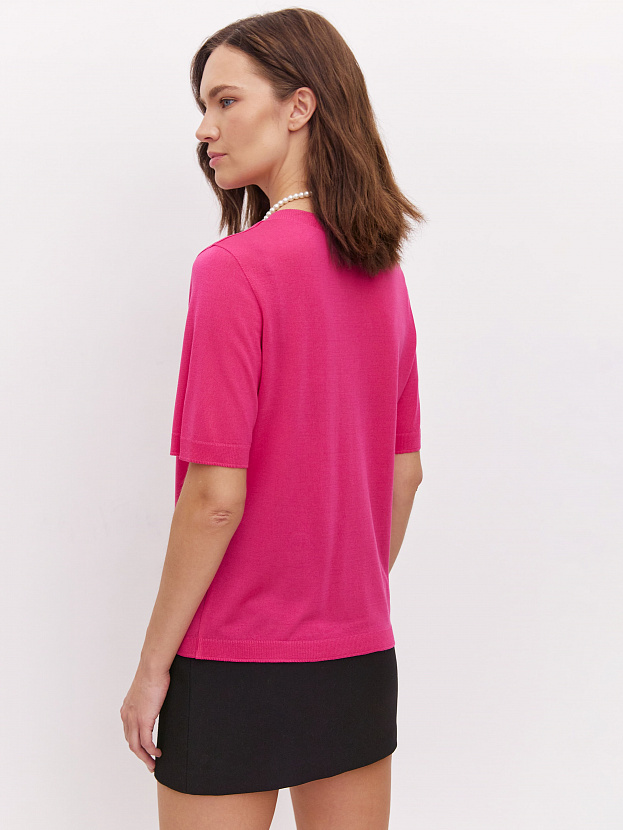 Адель джемпер (футболка) трикотажный (фуксия, 44-46)