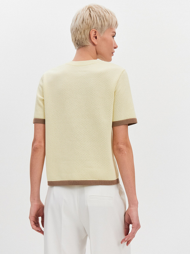 Элмонд джемпер (футболка) трикотажный (бледно-желтый, 44-46)