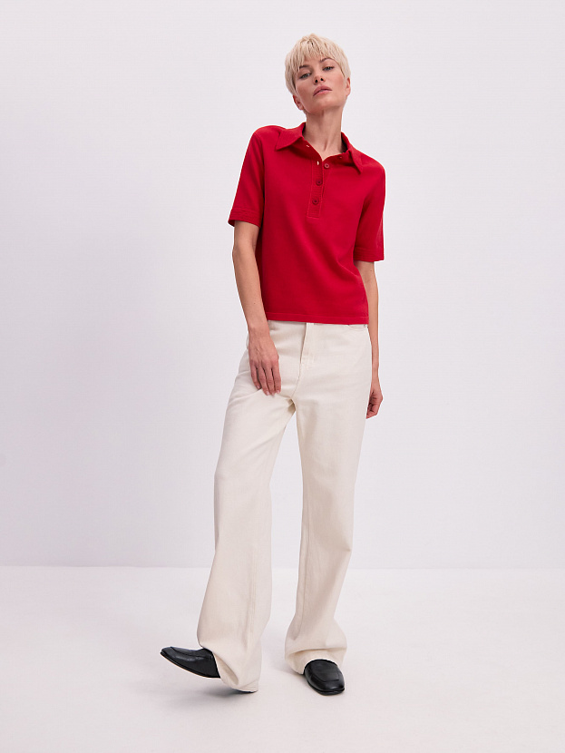 Эрно джемпер трикотажный (красный, 44-46)