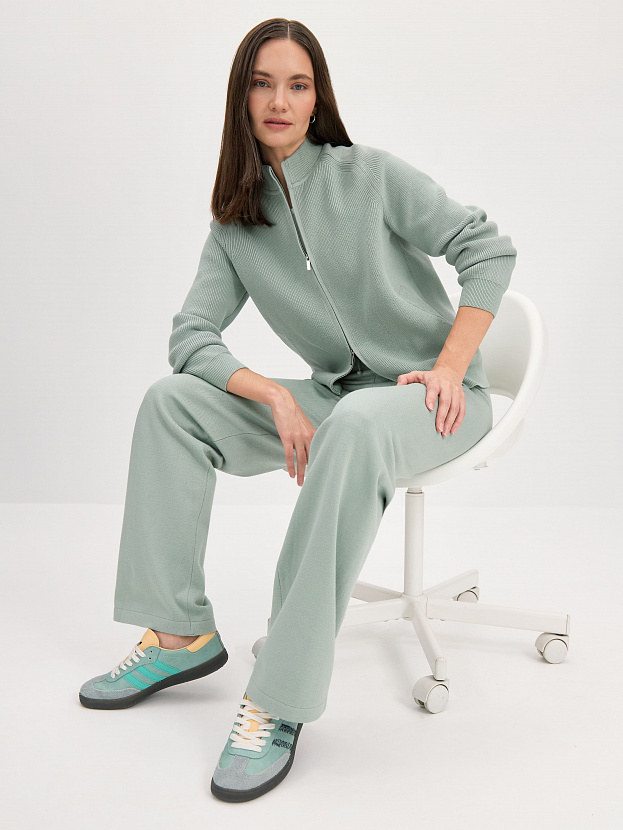 Денвер джемпер (бомбер) трикотажный (св.зеленый, 44-46)