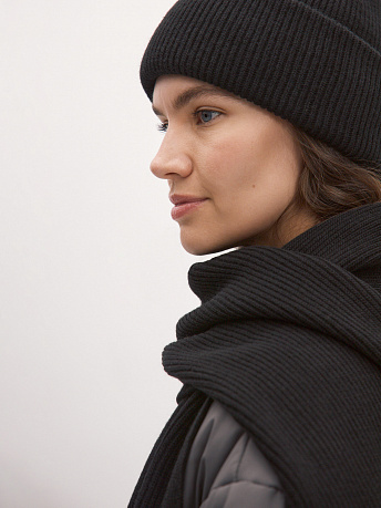 Комплект из шапки и шарфа из шерсти мериноса Ботаника