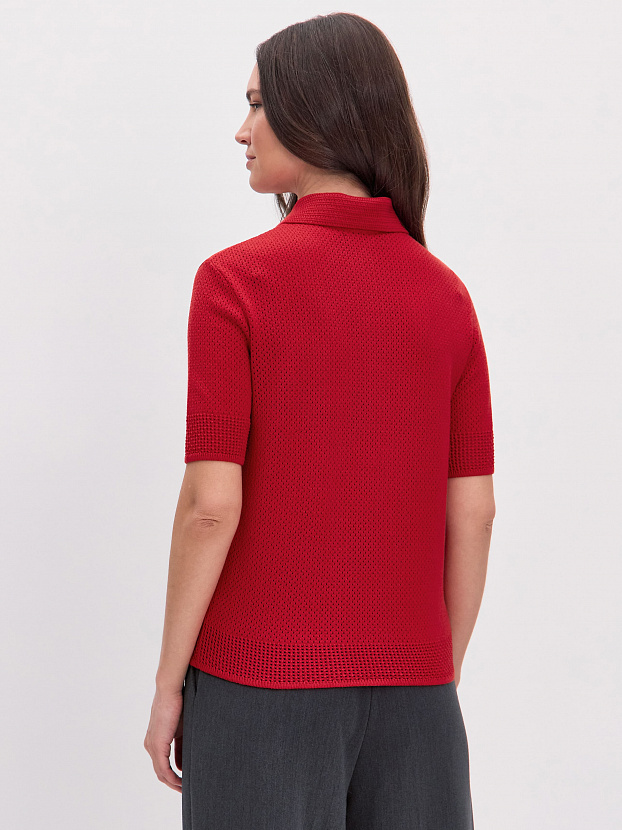 Симоне джемпер (футболка) трикотажный (темно-красный, 44-46)