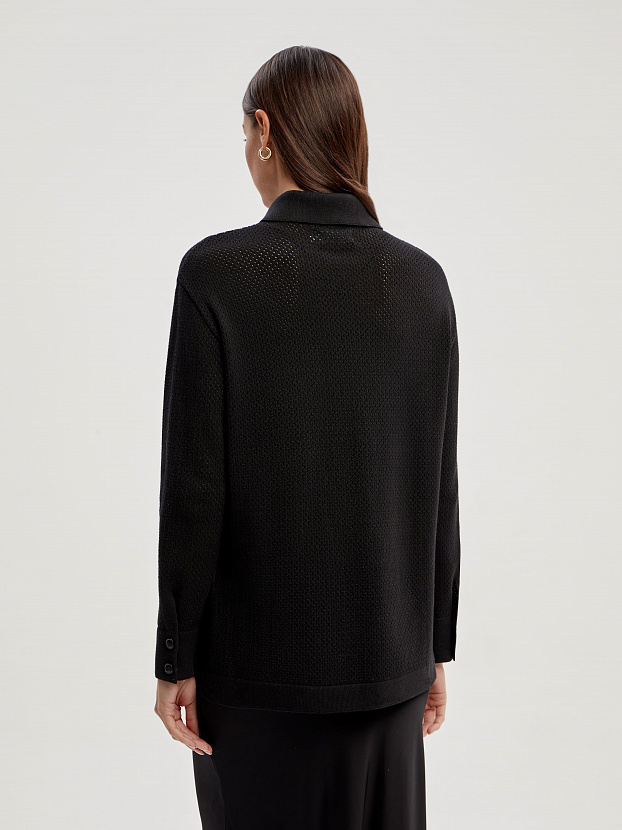 Джули кардиган трикотажный (черный, 44-46)