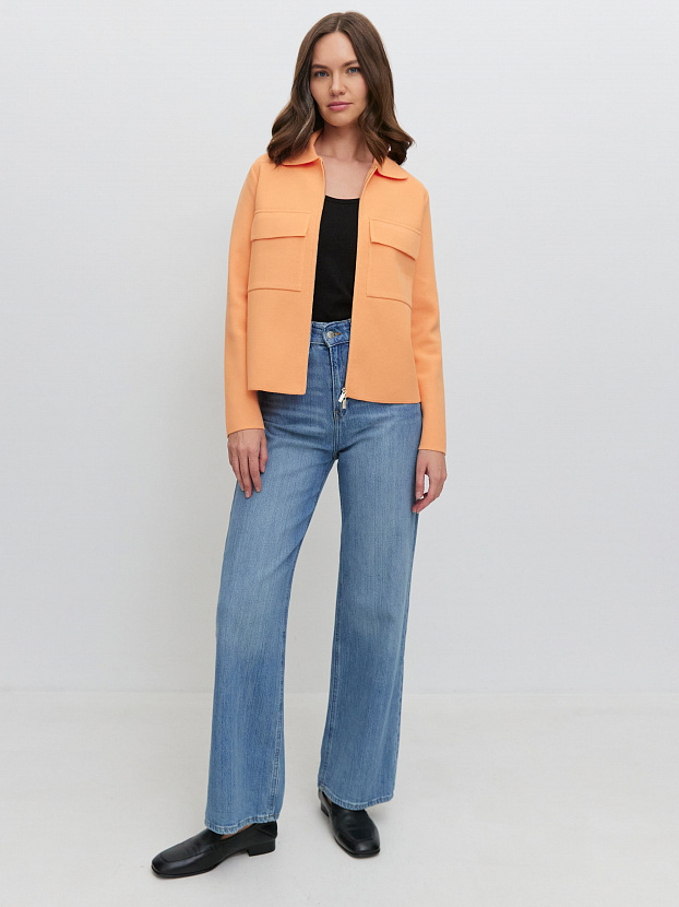 Давиль жакет трикотажный (абрикосовый, 44-46)