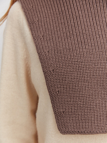 Манишка из шерсти мериноса Катимо