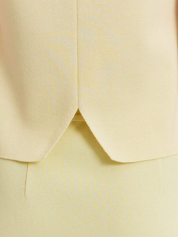 Тиффани жилет трикотажный (бледно-желтый, 44-46)