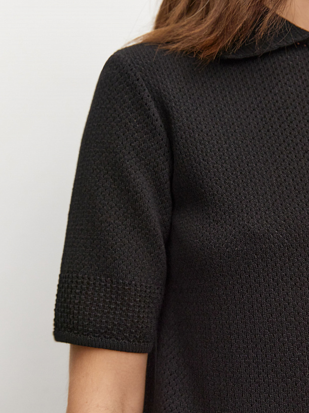 Симоне джемпер (футболка) трикотажный (черный, 44-46)