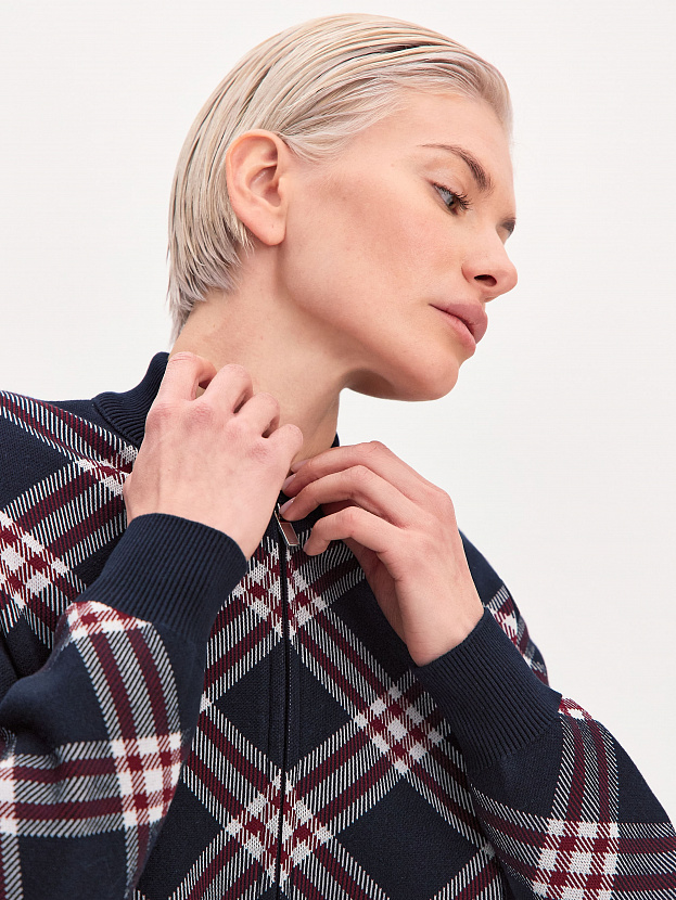 Пандора кардиган (бомбер) трикотажный (темно-синий, 44-46)