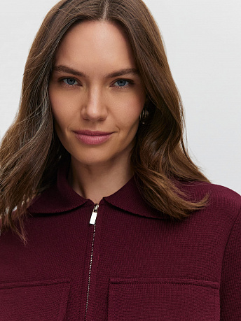 Жакет с акцентными карманами Давиль