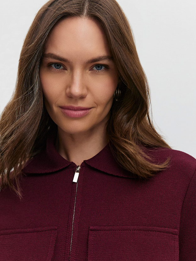 Давиль жакет трикотажный (бордо, 44-46)