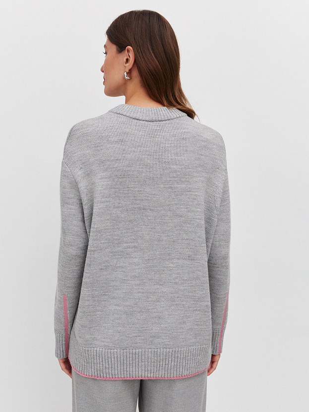 Кураж джемпер трикотажный (светлый маренго, 44-46)