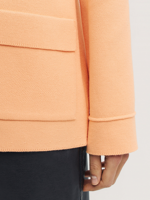 Монако пиджак трикотажный (абрикосовый, 44-46)