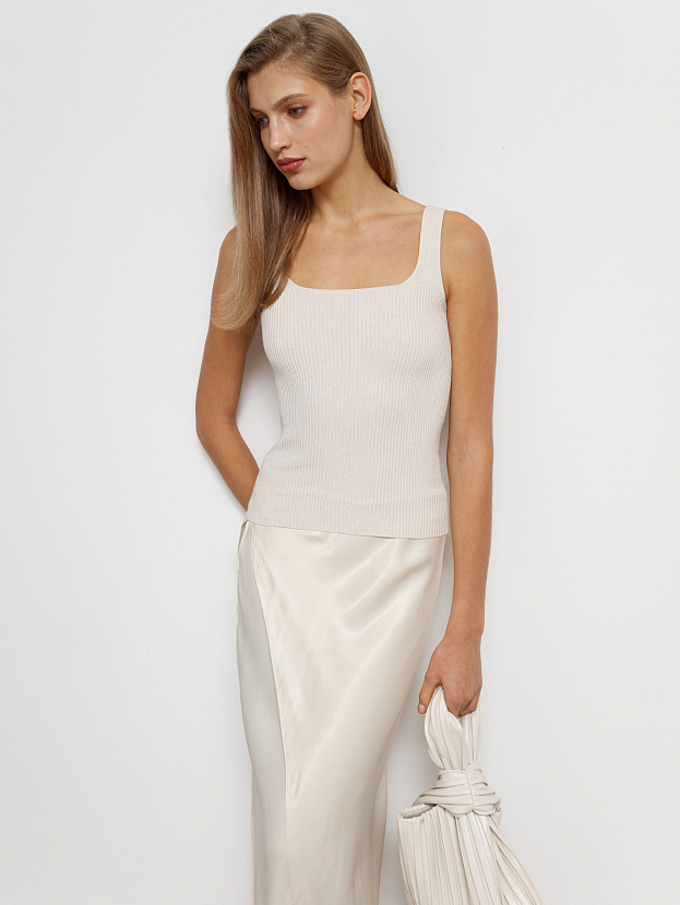 Илария майка трикотажная (белый, 44-46)