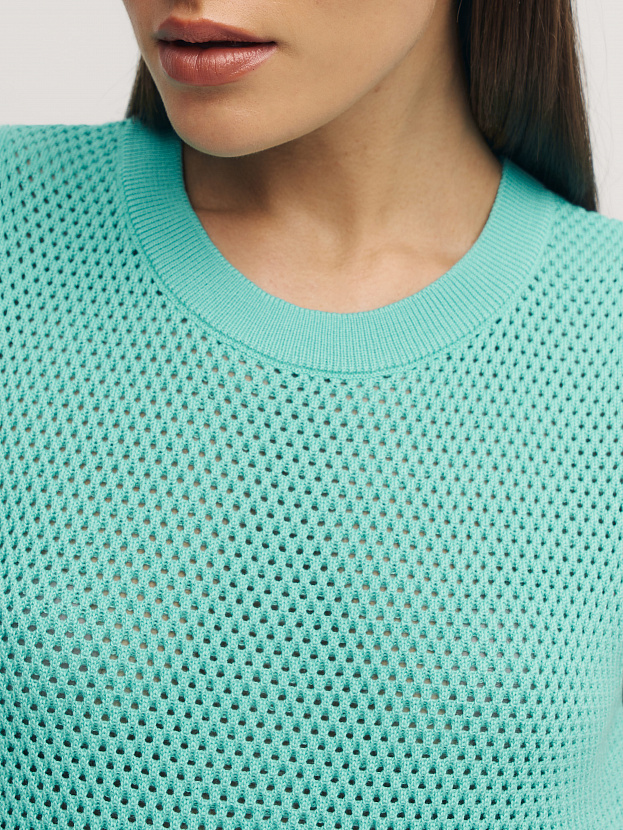 Терри джемпер без рукавов трикотажный (мятный, 44-46)