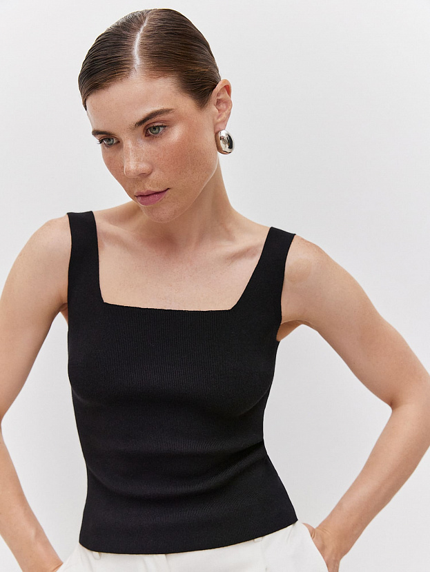 Илария майка трикотажная (черный, 44-46)