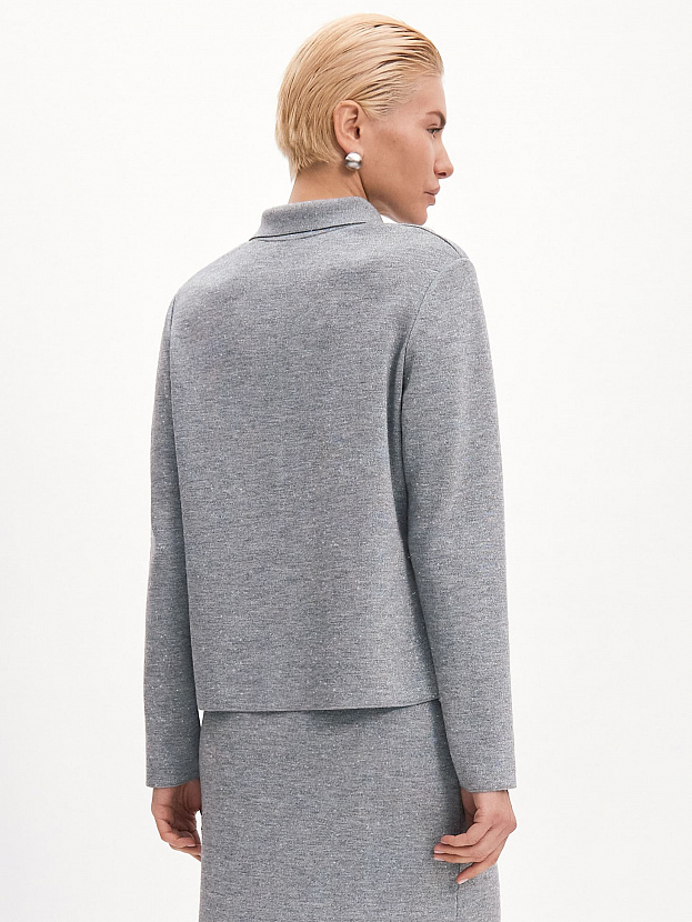 Логан джемпер(поло) трикотажный (серо-голубой, 44-46)