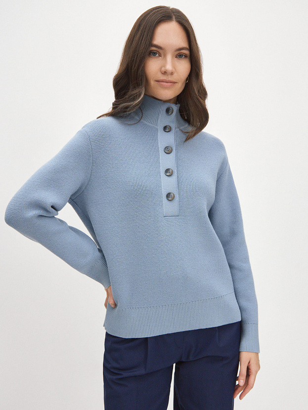 Мюнхен джемпер трикотажный (серо-голубой, 44-46)