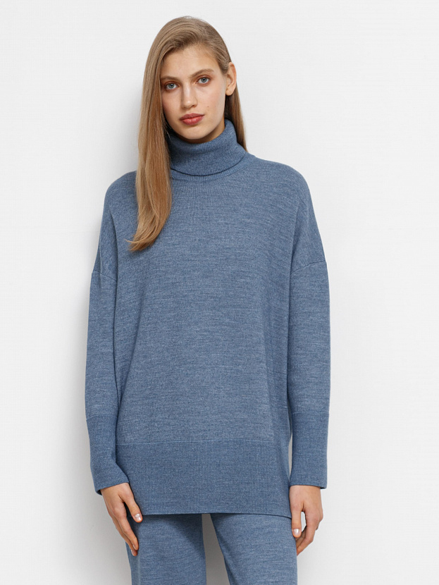 Сатурн джемпер трикотажный (джинсовый меланж, 44-46)