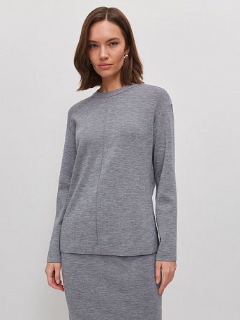 Костюм с юбкой из шерсти мериноса и вискозы Меридиан