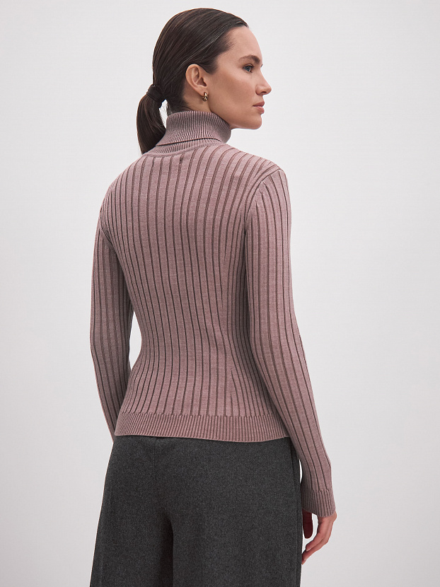 Китон водолазка трикотажная (розовато-серый, 44-46)