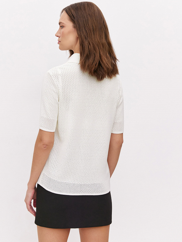 Симоне джемпер (футболка) трикотажный (белый, 44-46)