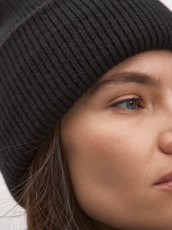 Комплект из шапки и шарфа из шерсти мериноса Ботаника