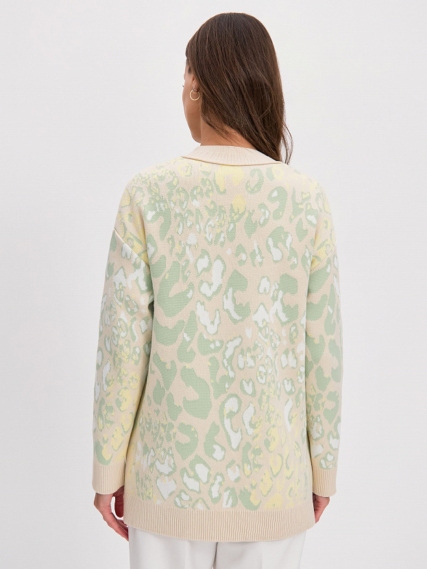 Гарда кардиган трикотажный (кремовый/желтый, 44-46)