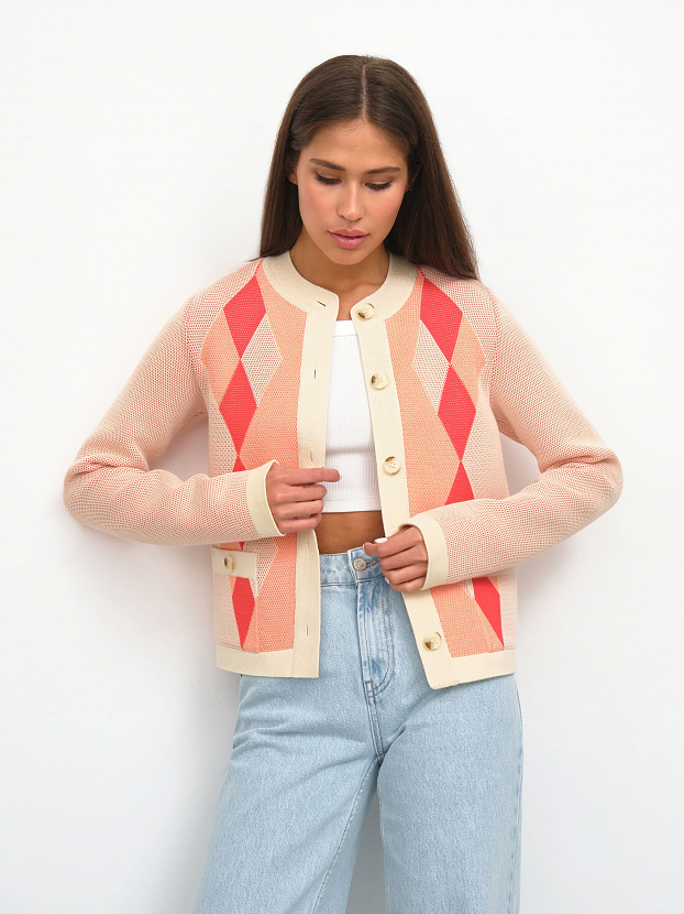 Софи жакет трикотажный (кремовый, 44-46)