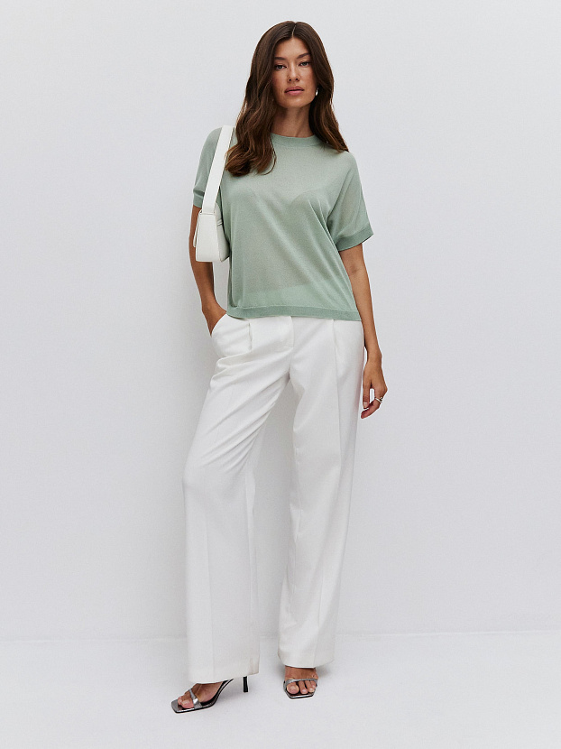 Мика джемпер (футболка) трикотажный (светло-зеленый, One size (44-52))