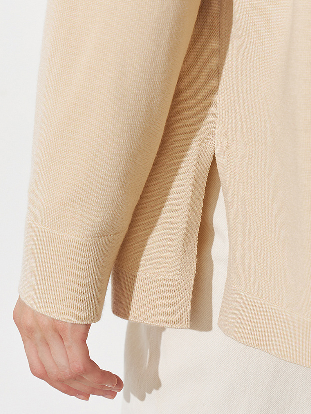 Джем кардиган (рубашка) трикотажный (кремовый, 44-46)