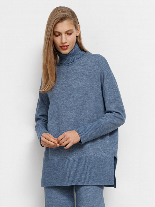 Сатурн джемпер трикотажный (джинсовый меланж, 44-46)