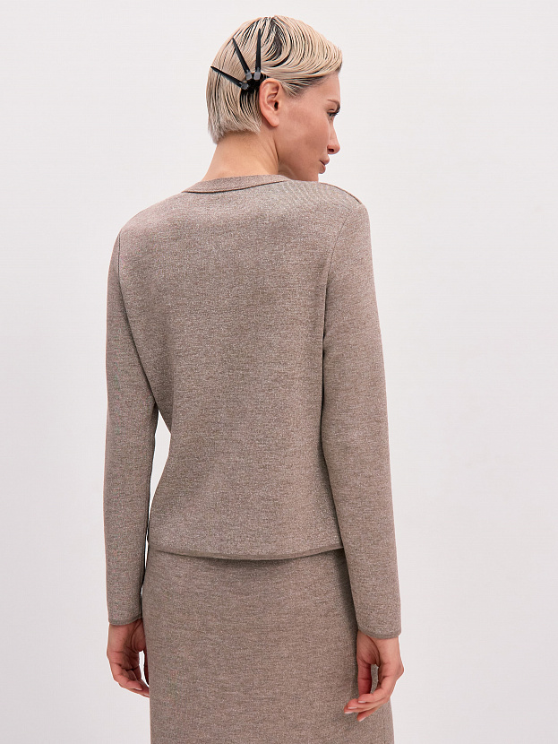 Розалин кардиган трикотажный (какао, 44-46)