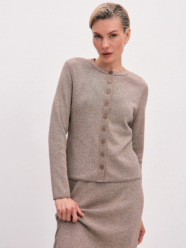 Розалин кардиган трикотажный (какао, 44-46)