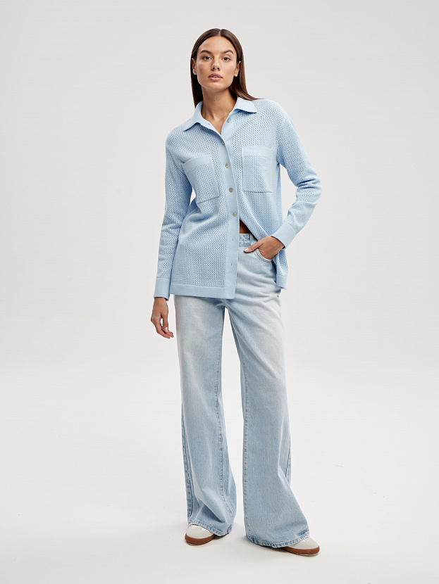 Джули кардиган трикотажный (голубой, 44-46)