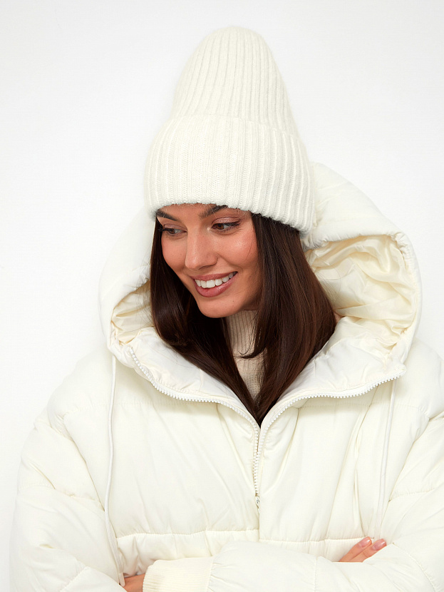 Нуга шапка трикотажная (белый, 56-58)