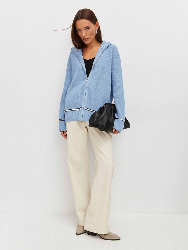 Бельгия джемпер трикотажный (голубой, 44-46)